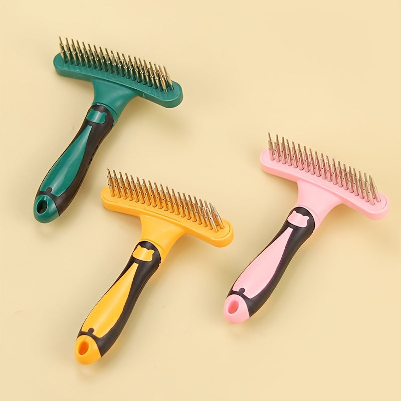 Brosse Démêlante à Double Rangée pour Chiens et Chats
