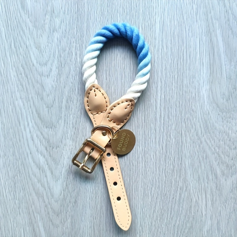 Collier Pastel Corde Tressée pour Chien