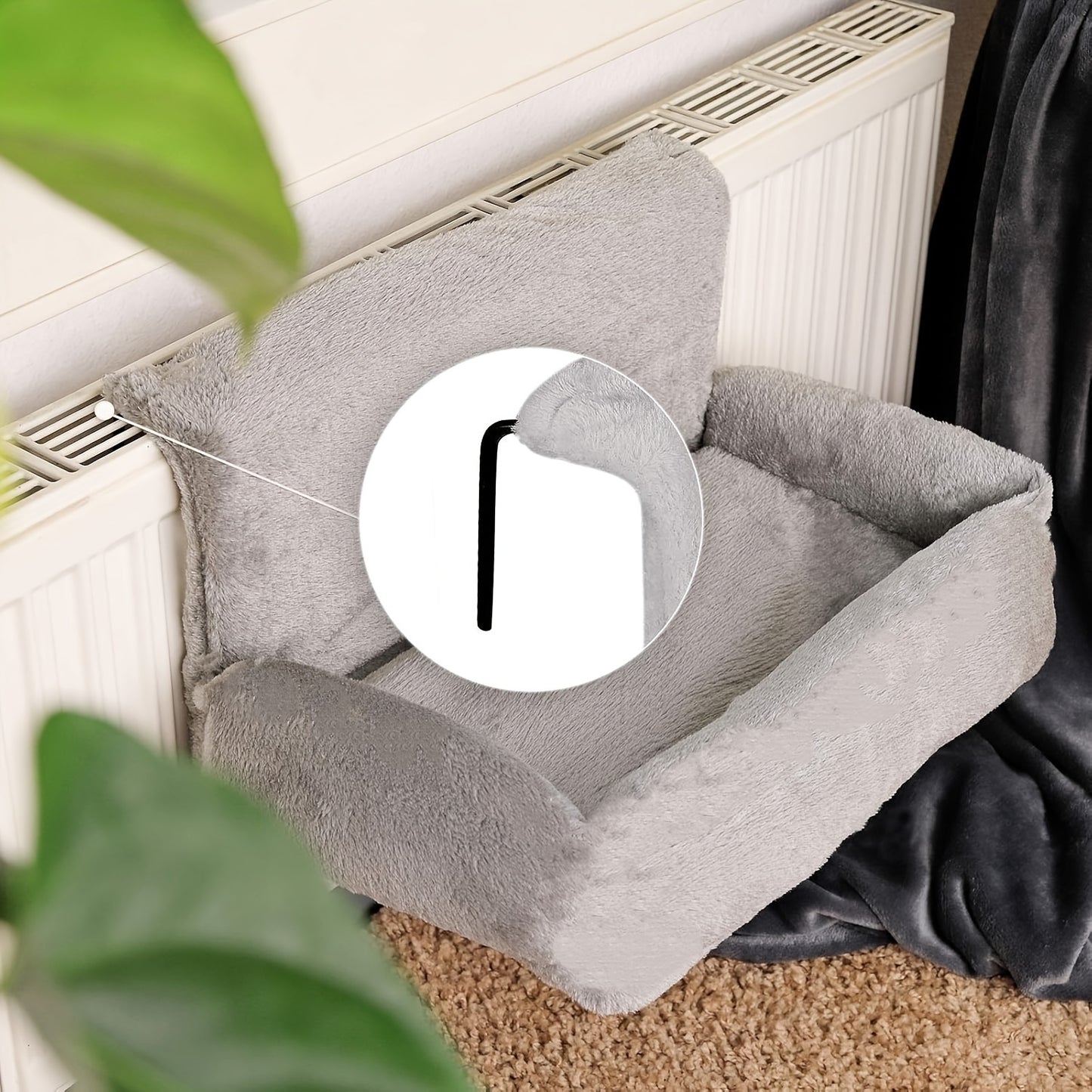 Hamac pour Radiateur en Polyester pour Chats