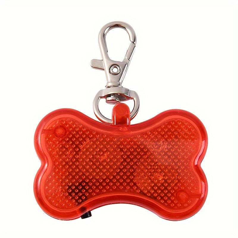 Pendentif lumineux os pour collier de chien