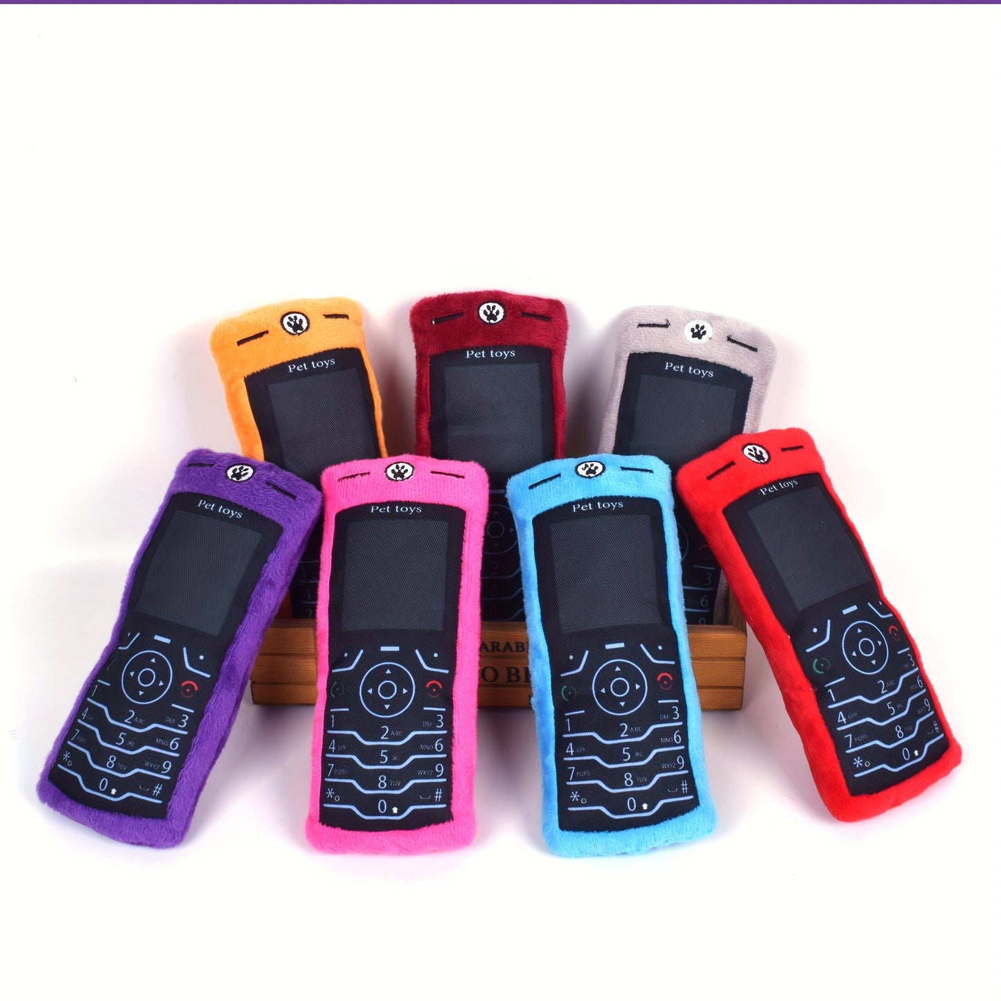 Jouet Téléphone Rétro en Peluche pour Chiens