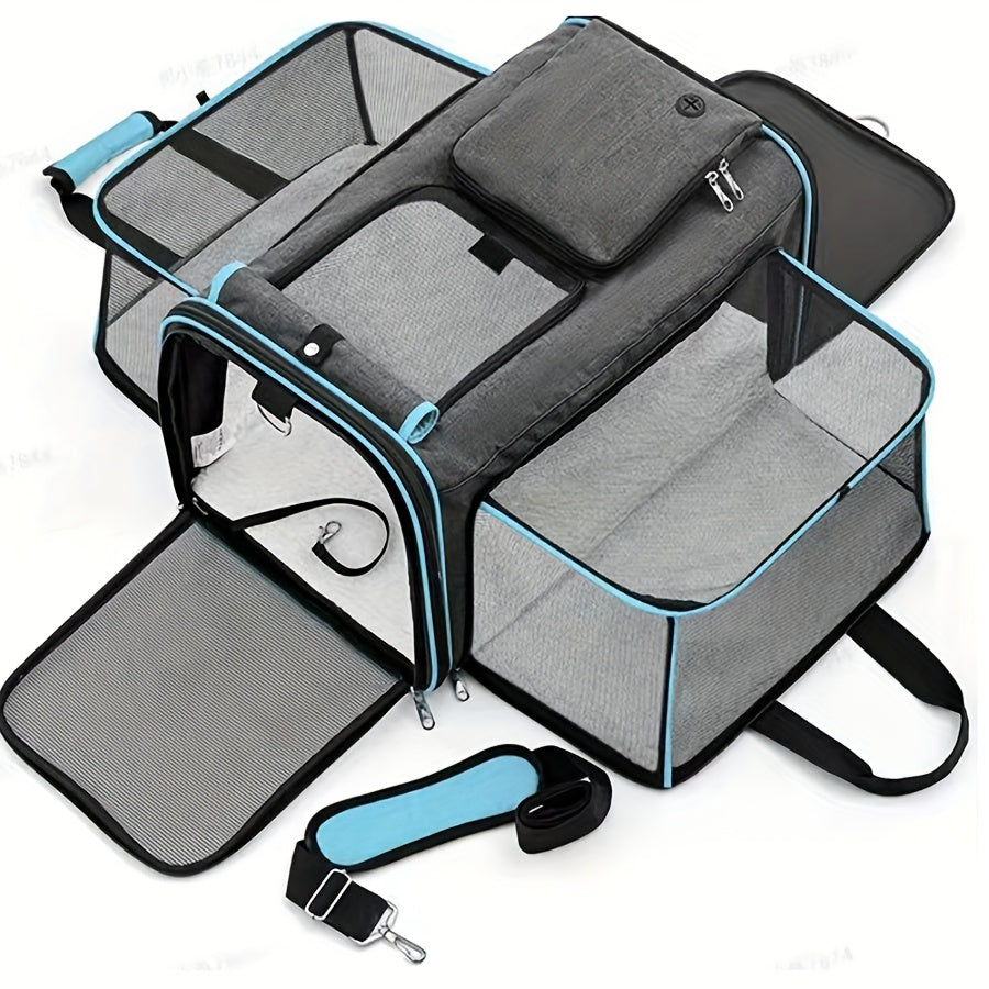 Sac de Transport Extensible pour Chats et Petits Chiens