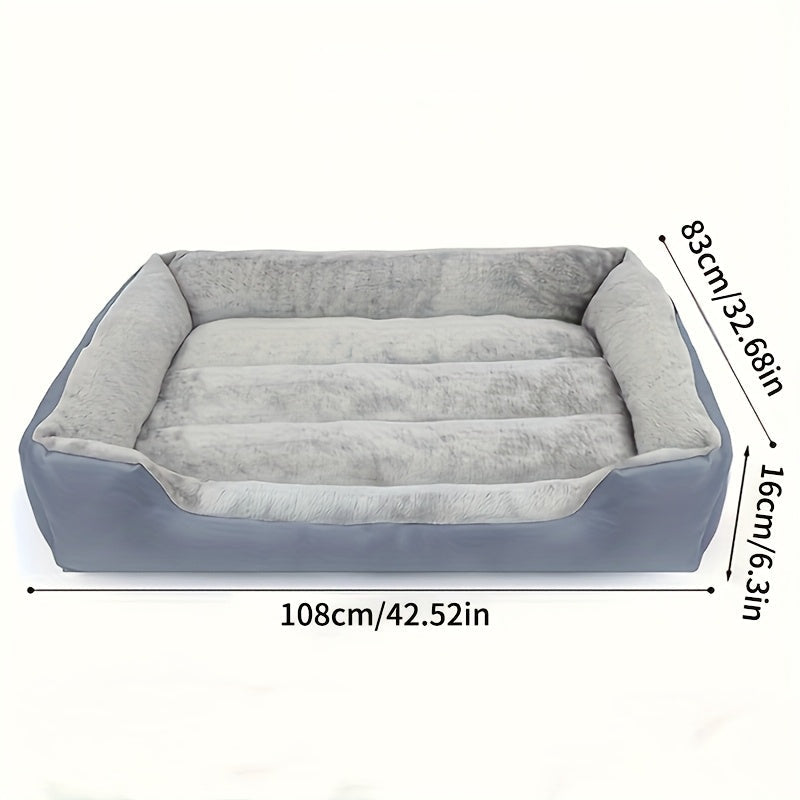 Lit rectangulaire en tissu Oxford pour Chien et Chat