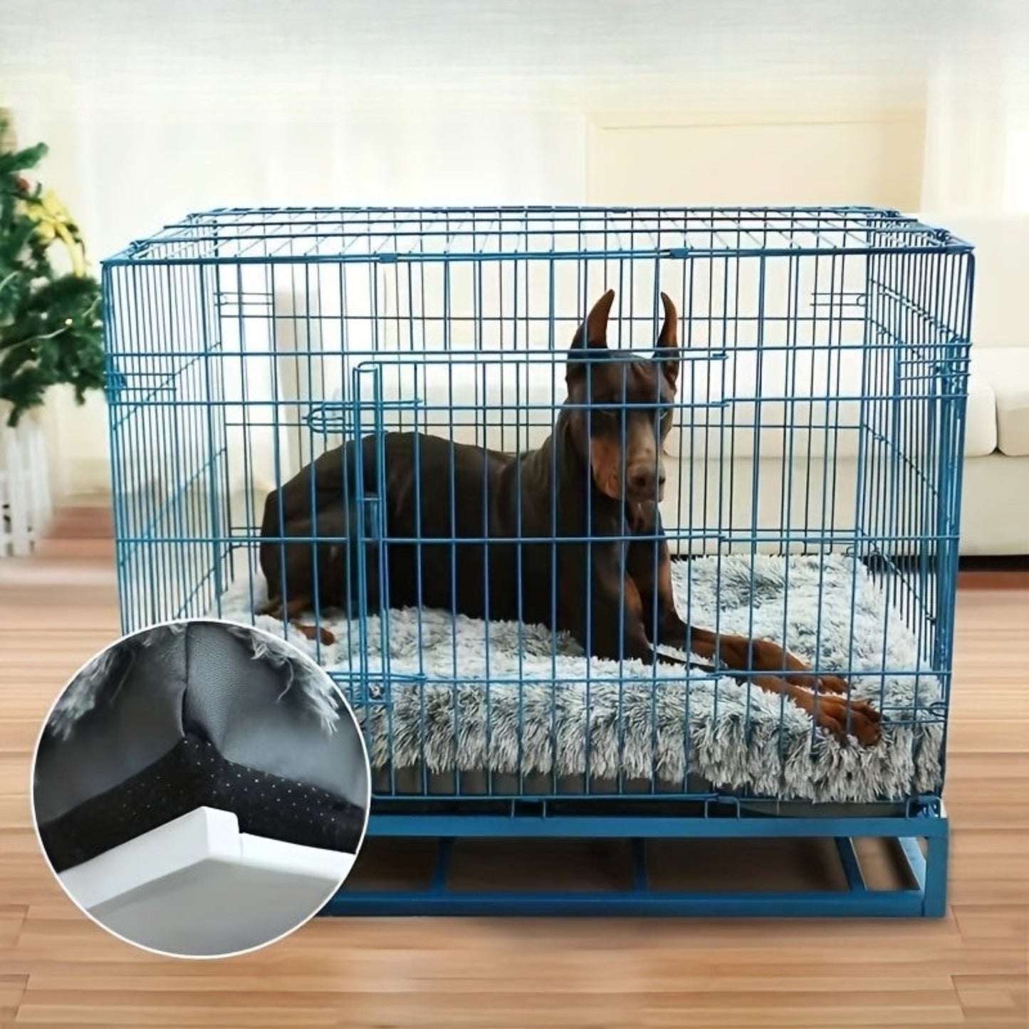 Matelas orthopédique pour Chien en fausse fourrure