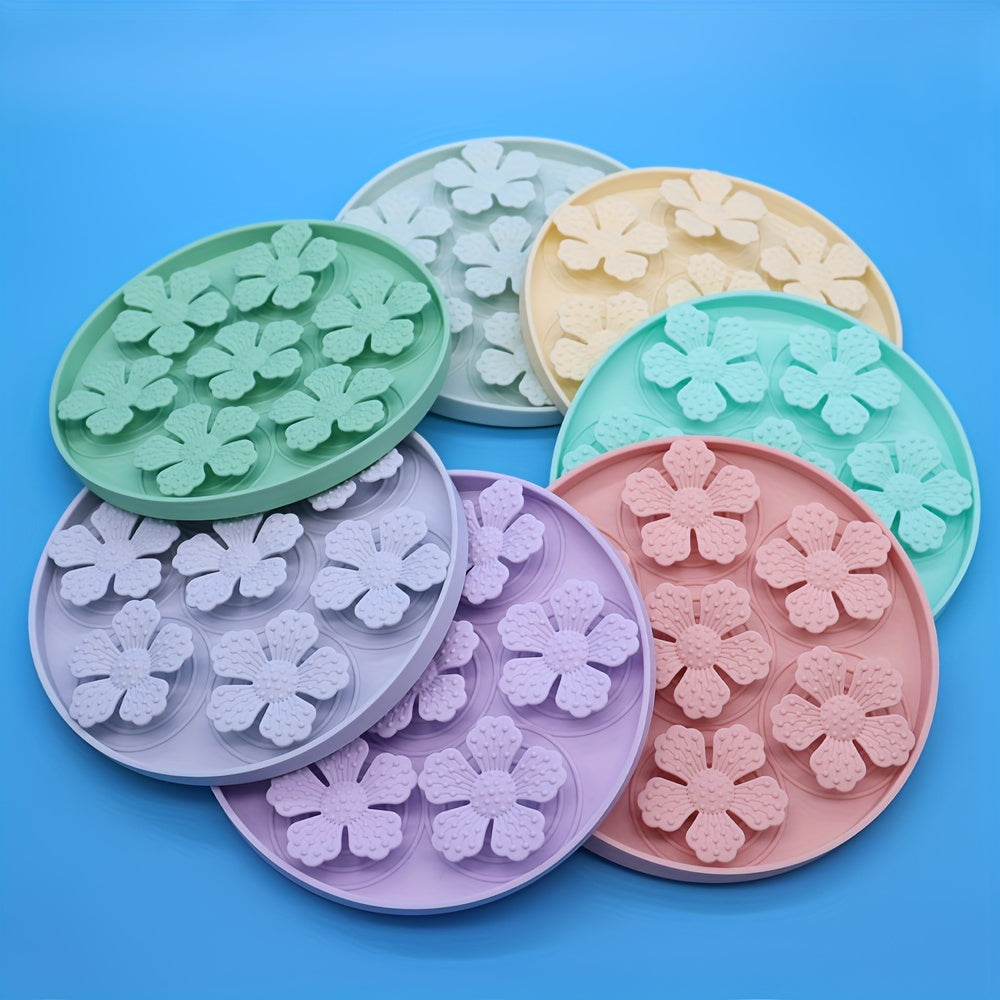 Tapis à Lécher Fleurs en Silicone Anti-Glouton avec Ventouses