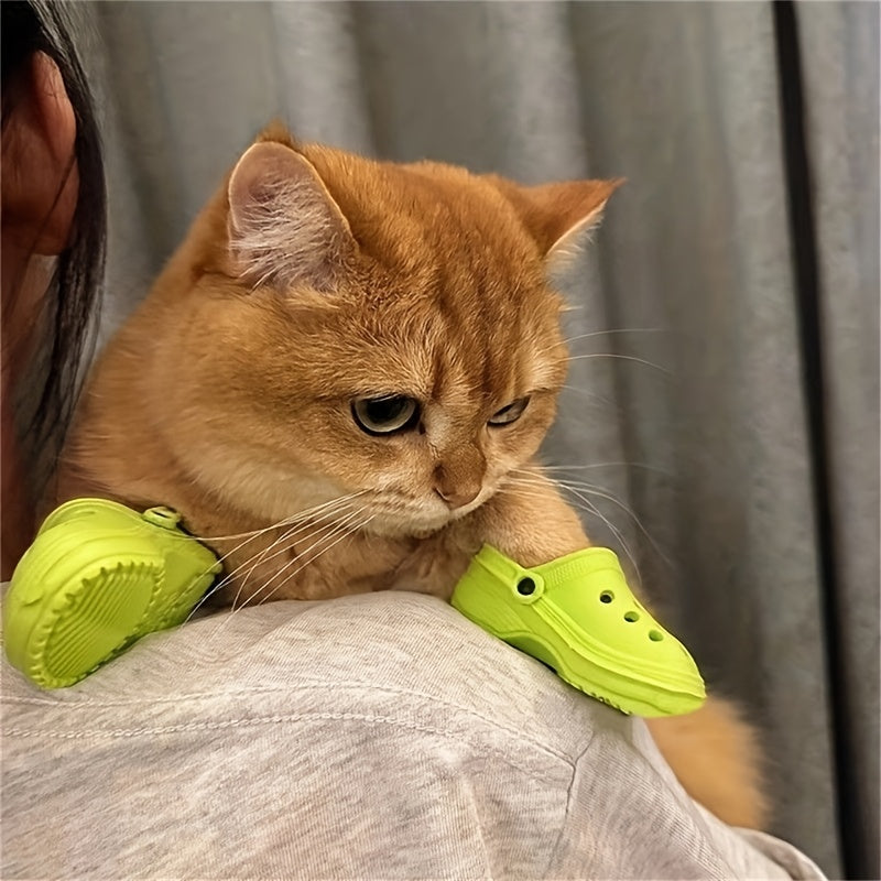 Paire de Sabots d’Été pour Chats et Petits Chiens – Sandales Miniatures Antidérapantes