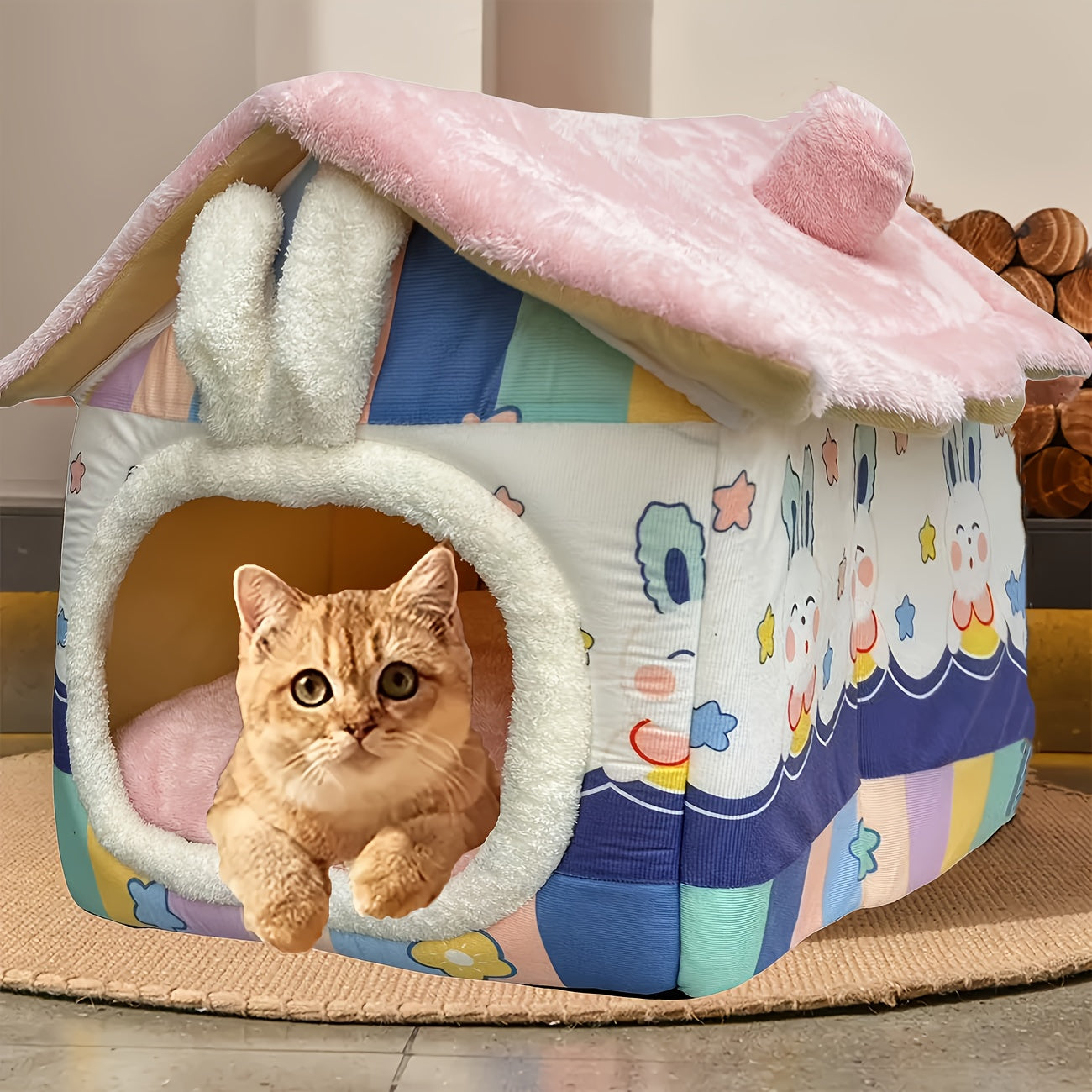 Maison Douillette Lapin pour Chiens et Chats