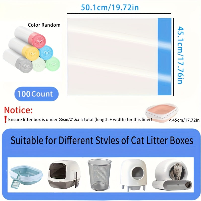 Sacs de Protection pour Bac à Litière – Lot de 100