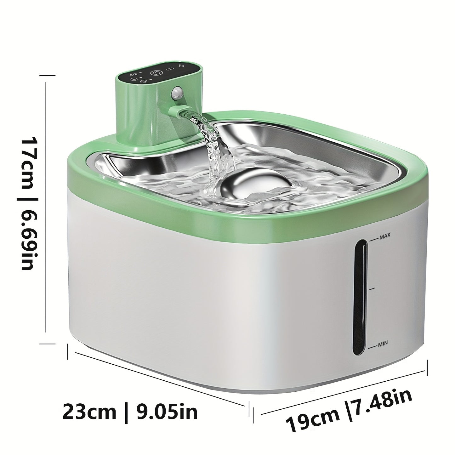 Fontaine à Eau pour Chat avec Détecteur de Mouvement – 3,5L Rechargeable