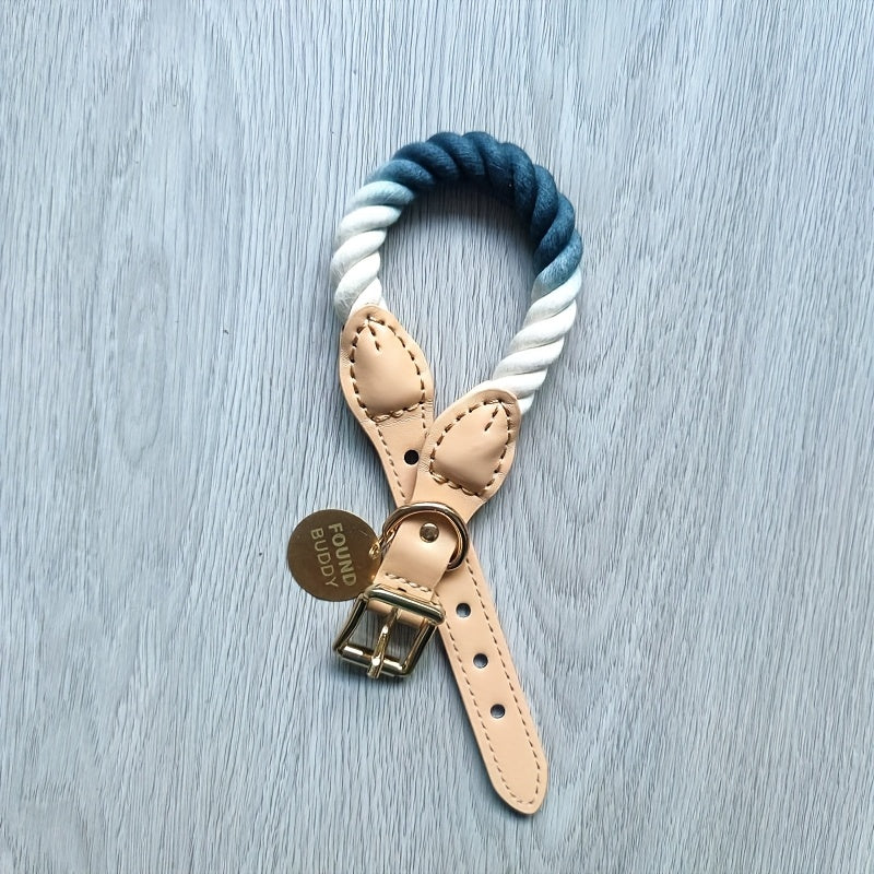Collier Pastel Corde Tressée pour Chien