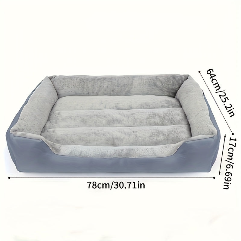 Lit rectangulaire en tissu Oxford pour Chien et Chat