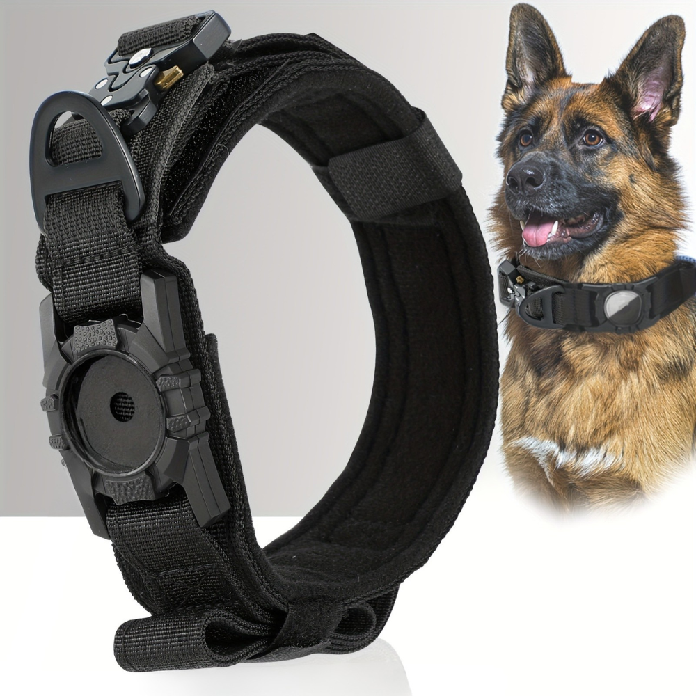 Collier Tactique pour Chien avec poignée et support GPS