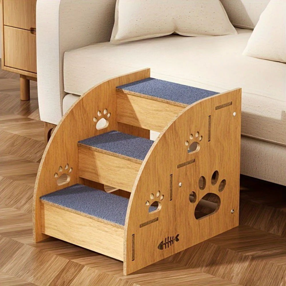 Escalier en Bois Antidérapant pour Chiens