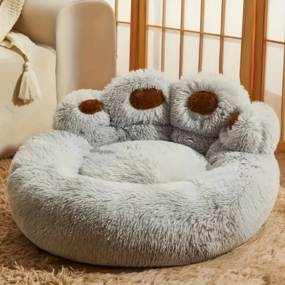 Coussin Patte Géante en Peluche pour Chien et Chat