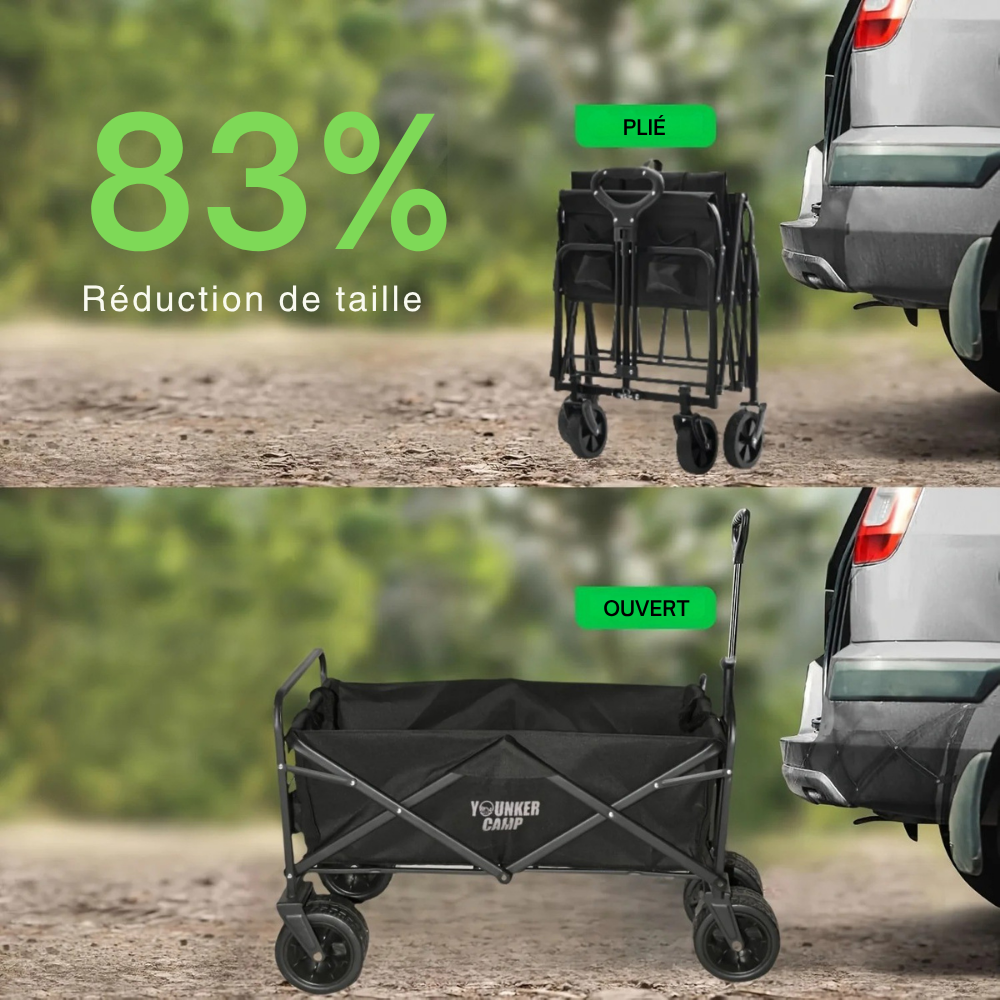Chariot Pliable Tout-Terrain pour Chiens et Chats