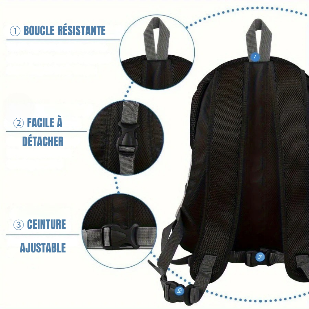 Sac à Dos Confortable à Cordon pour Chien ou Chat