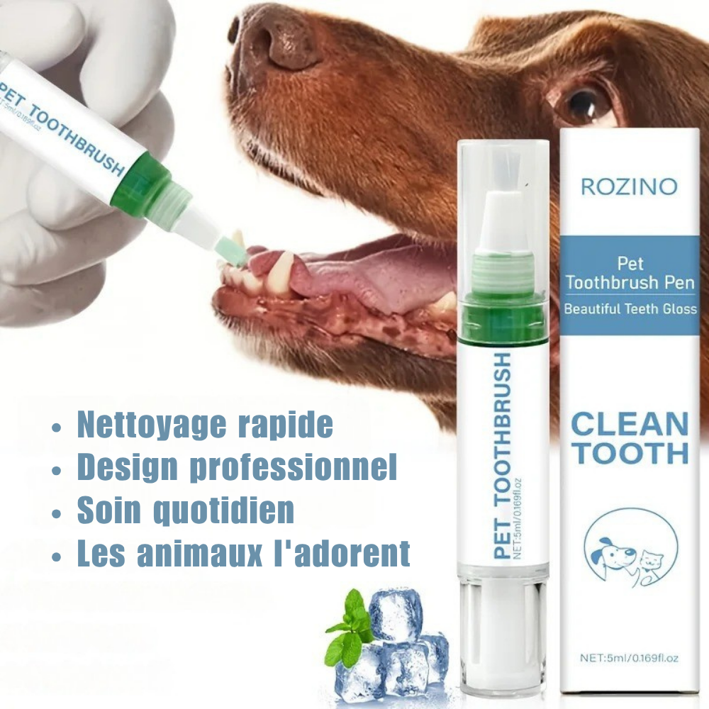 Stylo Brosse à Dents pour Animaux ROZINO