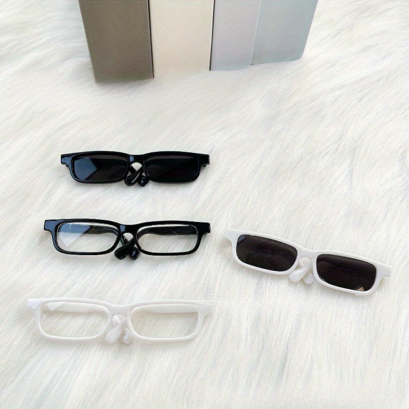 Lunettes Rectangulaires Noires ou Blanches pour Chats