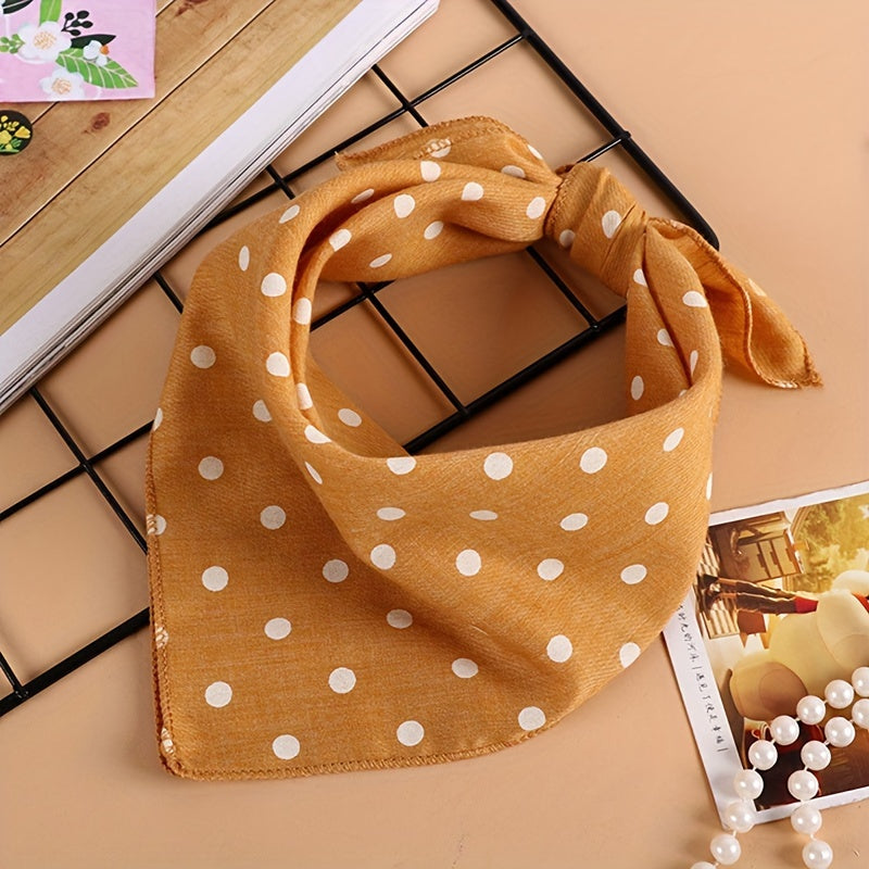 Foulard à Pois en Coton pour Chiens et Chats à Nouer