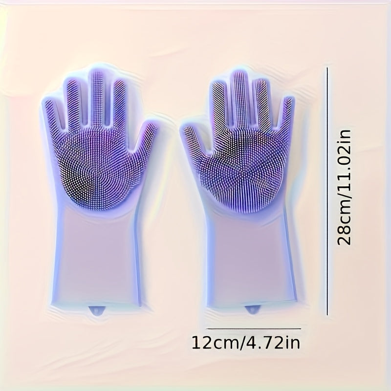 Gants de Bain Massants en Silicone pour Chiens et Chats