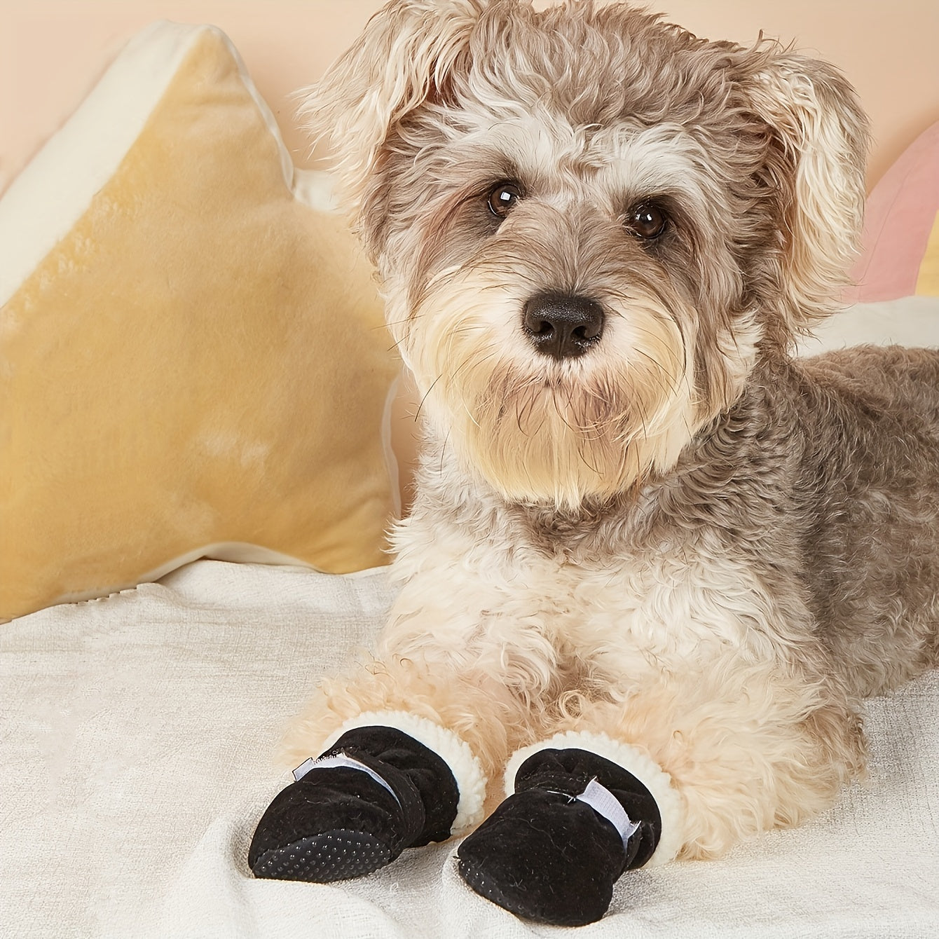 Bottines Hiver Doublées pour Chiens et Chats - Chaudes Antidérapantes en Polaire