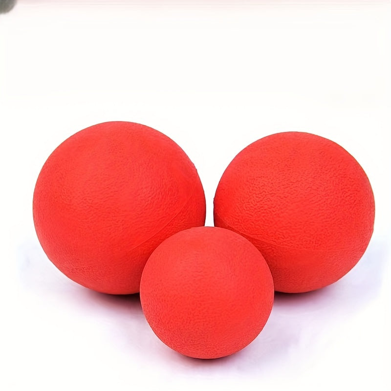 Balle à Mâcher Indestructible en Caoutchouc Rouge
