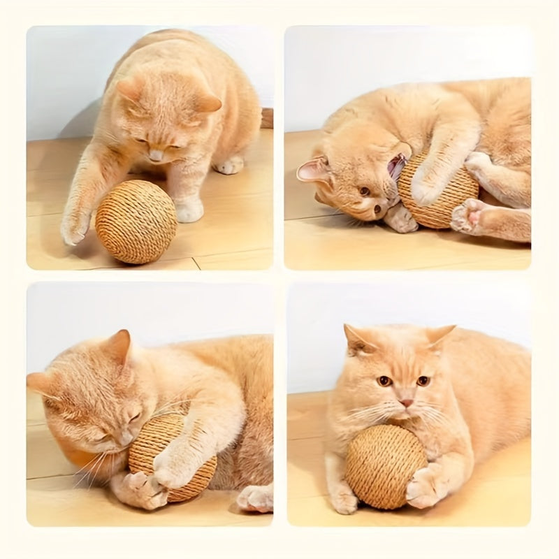 Balle à Griffer avec Son pour Chat – 8 cm
