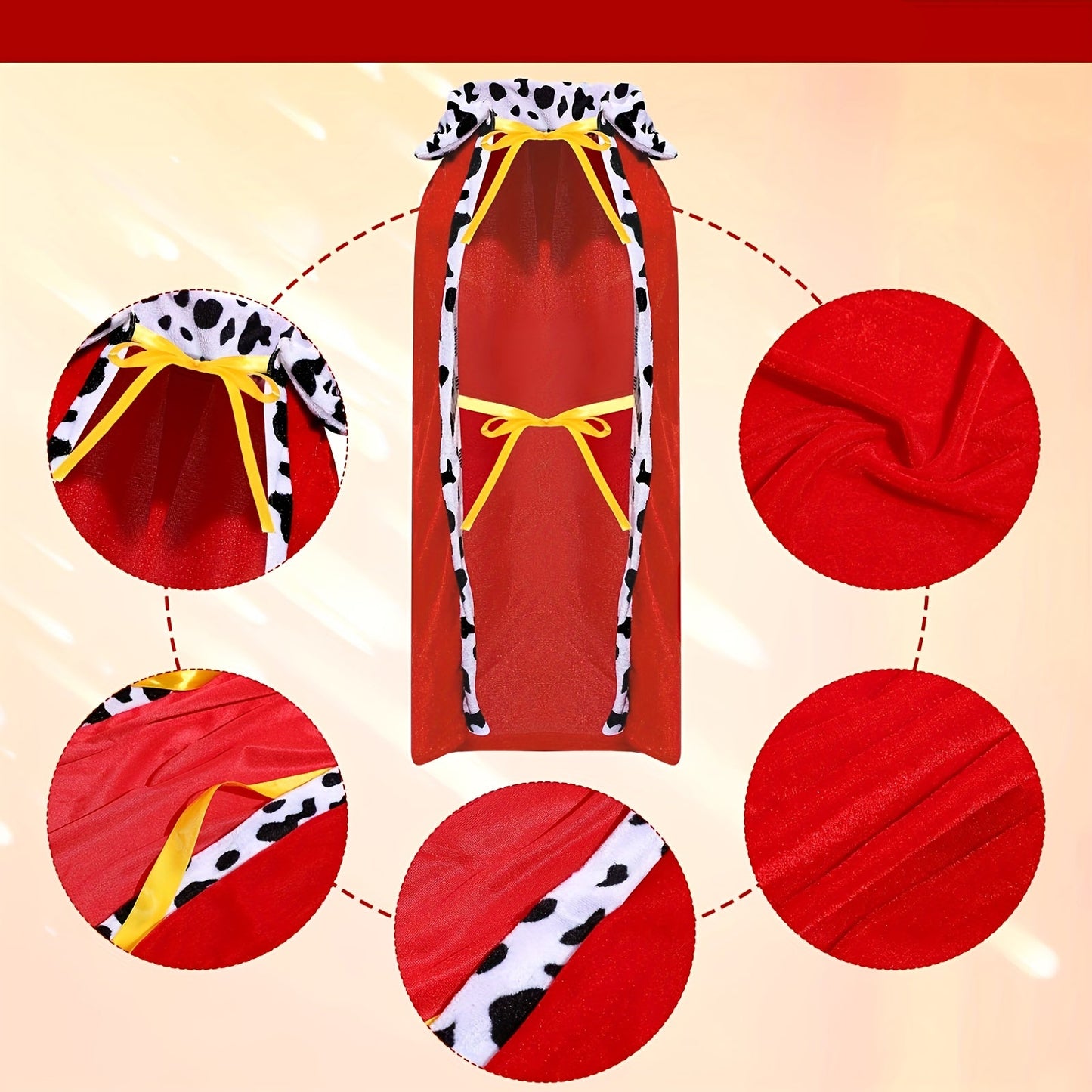 Costume Royal avec Cape et Couronne pour Chiens Moyens