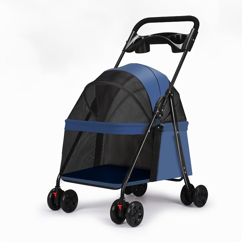 Poussette Convertible Premium pour Chats et Petits Chiens