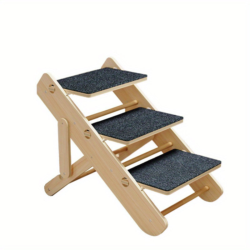 Escalier Pliable pour Animaux - 2 Niveaux Ajustables