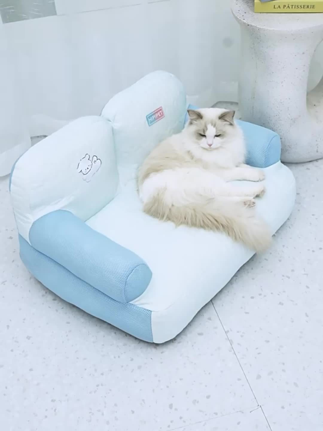 Canapé rafraîchissant en tissu respirant pour chien et chat