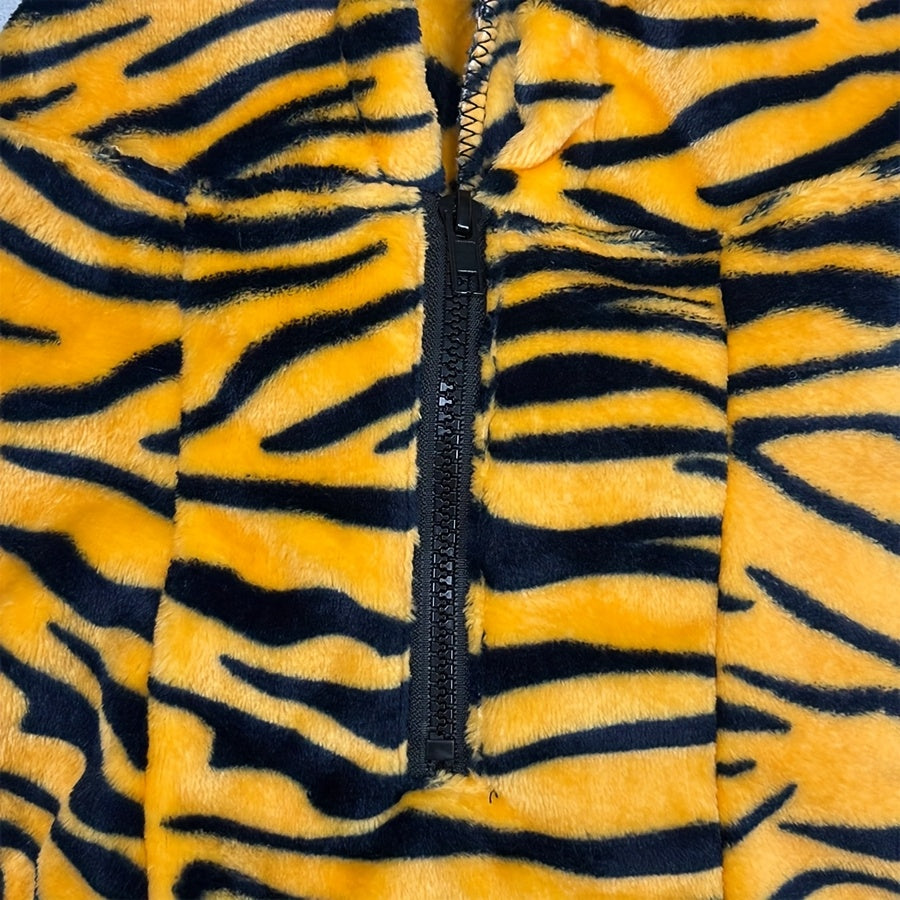 Déguisement Polaire Motif Vache ou Tigre pour Chiens Grands