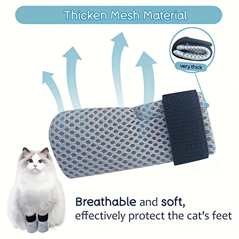 Gants Antigriffures Respirants pour Chats et Chiens – Protège-Pattes
