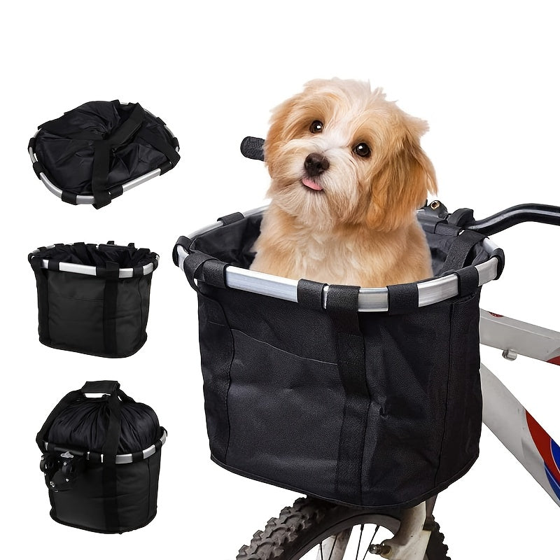 Panier avant pour chien à vélo pliable et amovible