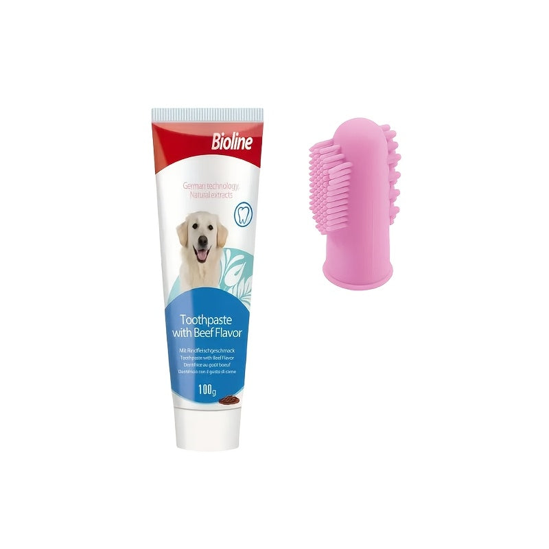 Kit Dentaire Silicone PetSmile avec Dentifrice Bioline