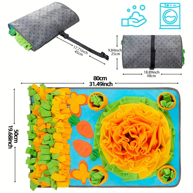 Grand Tapis de Fouille – Jouet de Recherche Olfactive pour Chien
