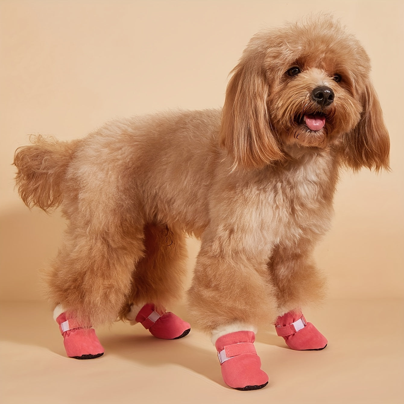 Bottines Hiver Doublées pour Chiens et Chats - Chaudes Antidérapantes en Polaire