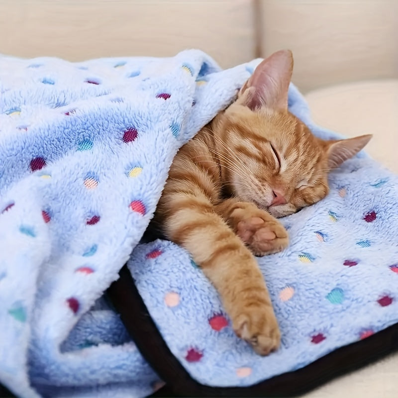 Couverture Douce à Pois Colorés pour Chien et Chat