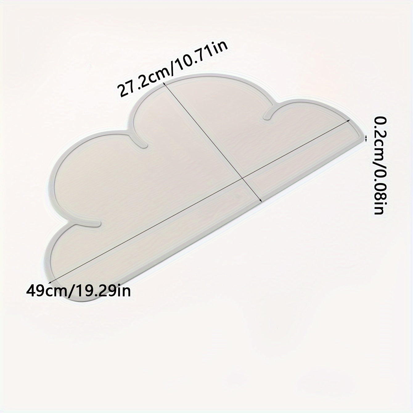 Tapis de Repas en Silicone en Forme de Nuage pour Chiens et Chats