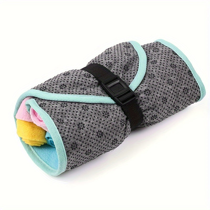 Tapis de Fouille Multifonction à Mâcher Pliable pour Chien