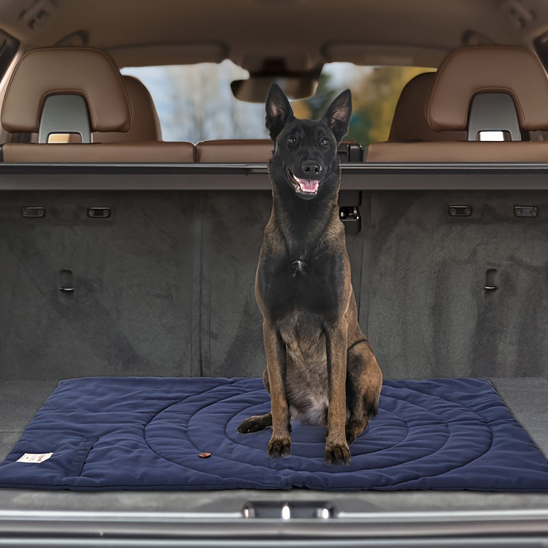 Couverture Pliable Rétro pour Chien – Matelassée, Portable et Élégante