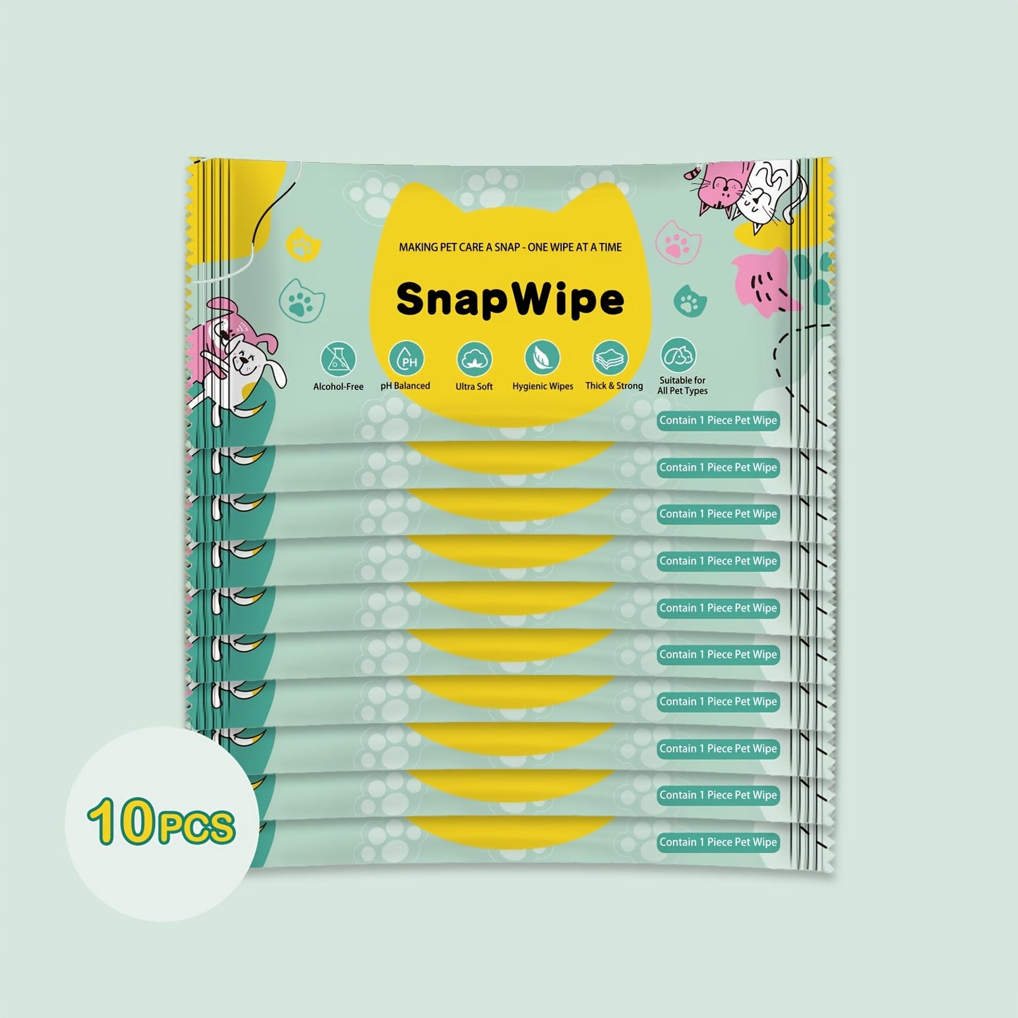 Lingettes Individuelles Multi-Usages SnapWipe
