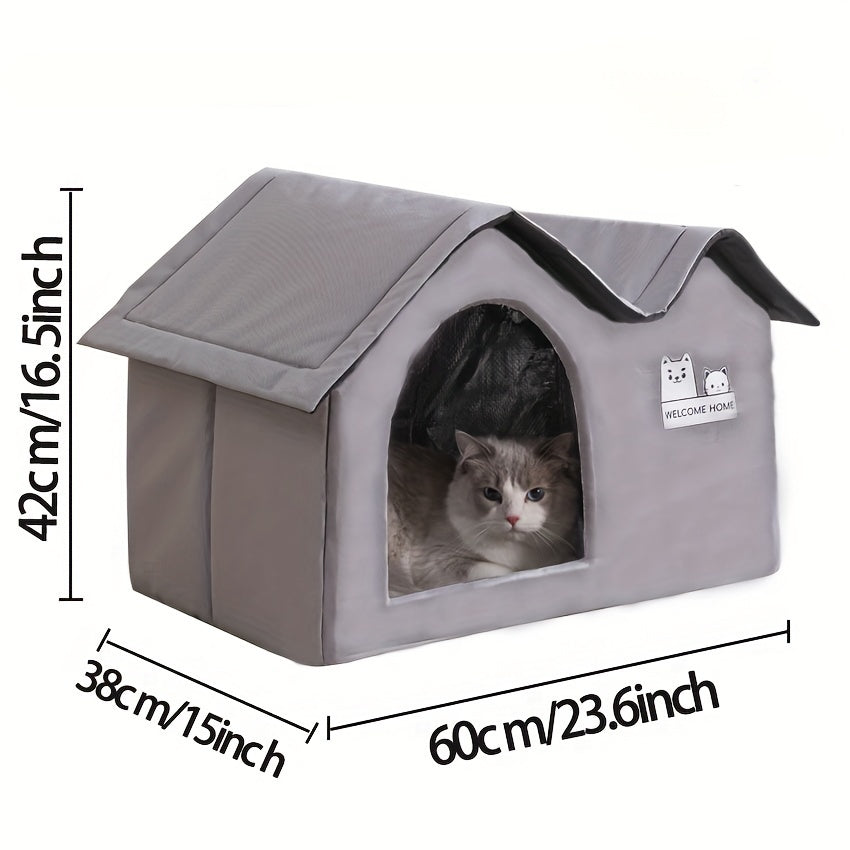 Maison isotherme imperméable pour chat et petit chien