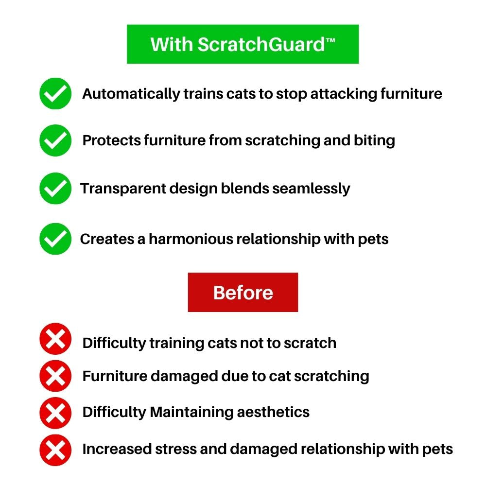 Protège-meubles transparent anti-griffes pour chats