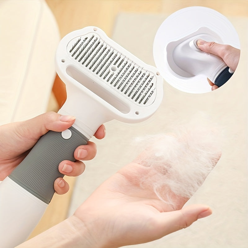 Pulseur Brosse 3-en-1 pour Chiens et Chats – 3 Vitesses, 3 Modes