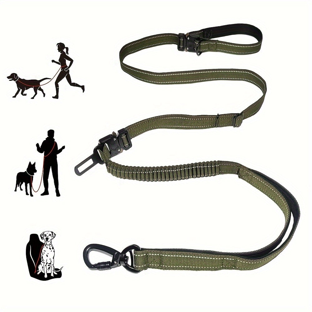 Laisse Mains Libres avec Boucle pour Voiture pour Chien