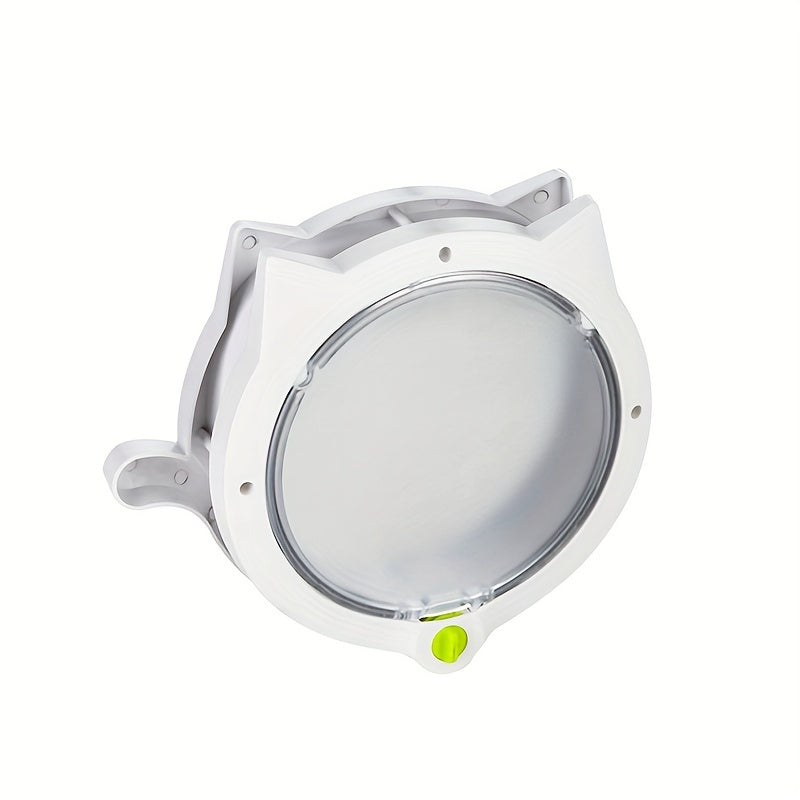 Porte à Battant Rond pour Chat et Petit Chien – Système de Verrouillage 4 Positions