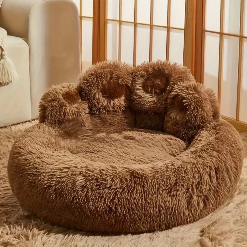 Coussin Patte Géante en Peluche pour Chien et Chat