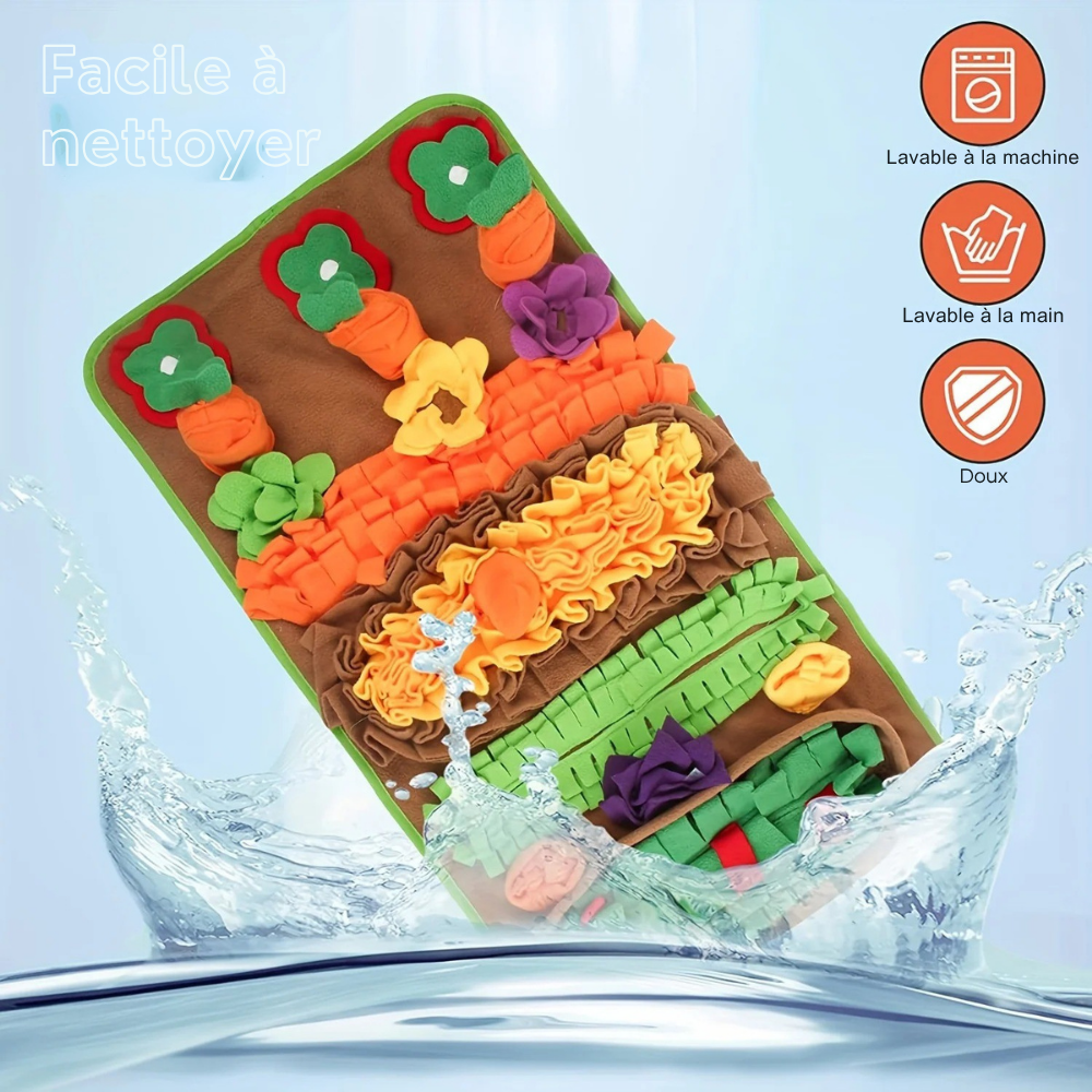 Grand Tapis de Fouille avec Carottes et Jouets Sonores