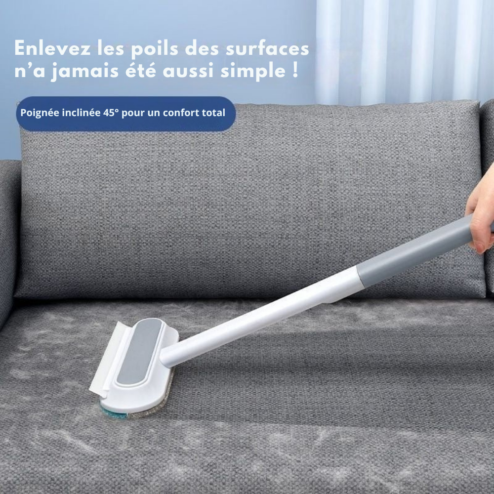 Brosse Anti-Poils Extensible pour Animaux – 2-en-1